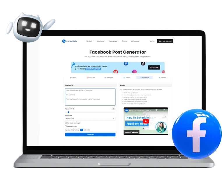 facebook post generator