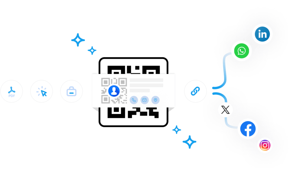 social media item qr code