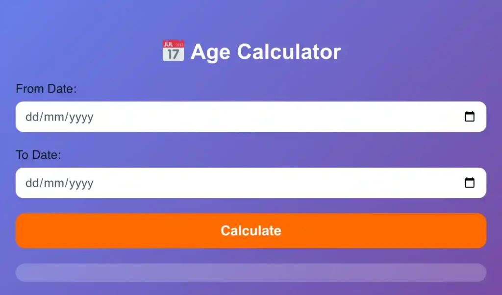 age calculator