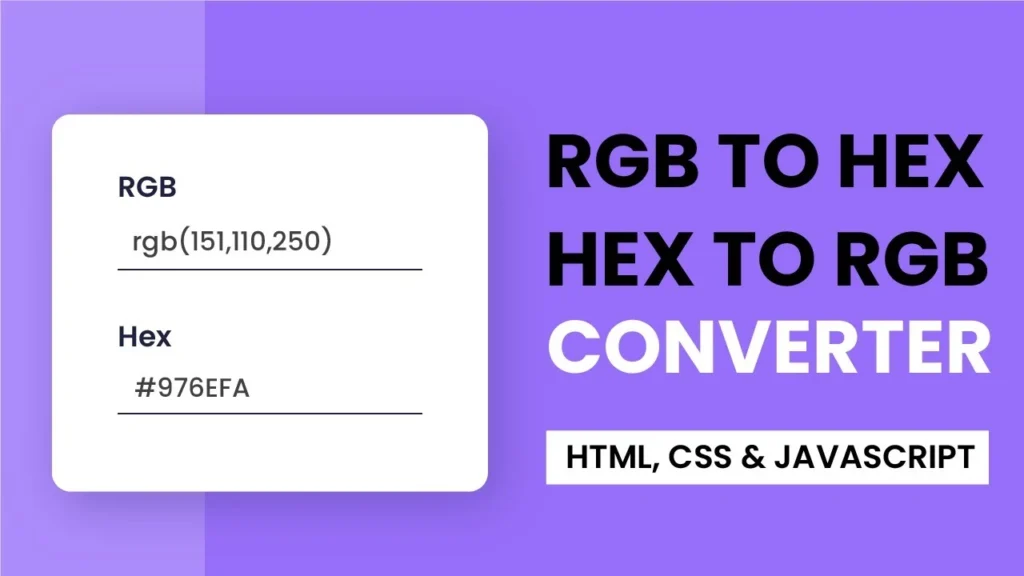 rgb to hex convertor